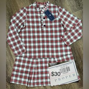 Red & Green Plaid Dress